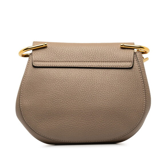 Chloe Drew chain Shoulder Bag beige gold leather - Picture 3 of 8